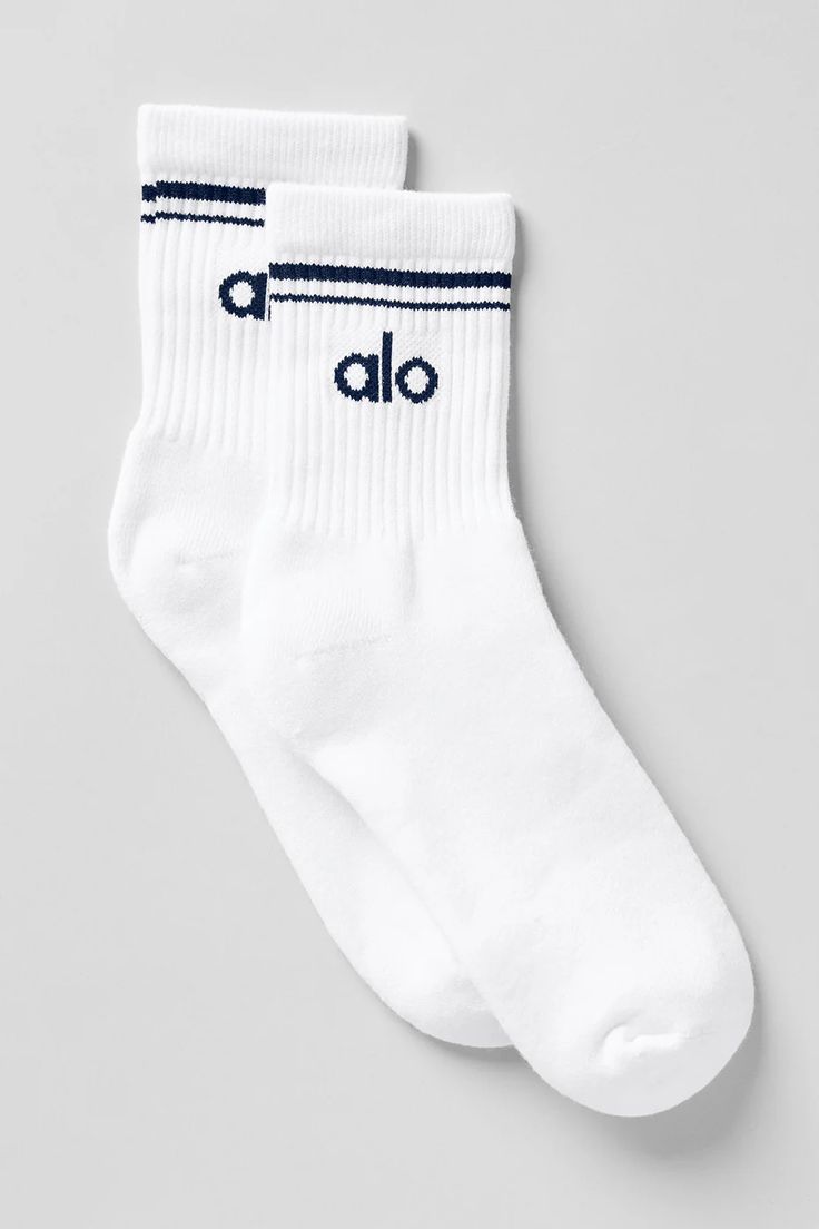 Chaussette Mi-Haute Unisexe / White